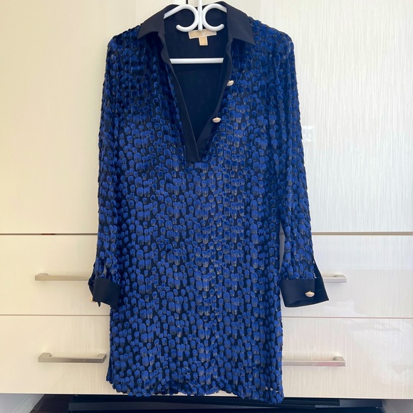 Michael kors silk and velvet dress - Picture 3 of 8